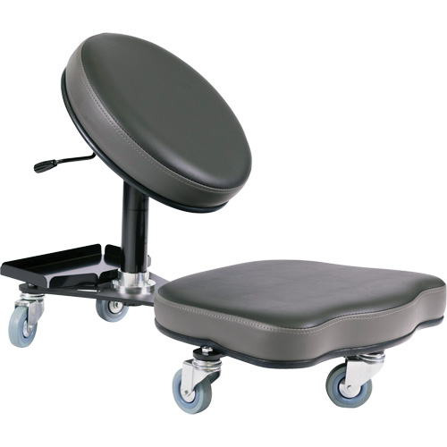 Chaise ergonomique Flex, Vinyle, Noir/gris Nuna Depot Inc.