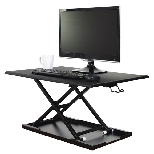Bureau ajustable pour travail assis et debout, Mod&egrave;le de bureau, 15-3/4" h x 31-1/2" la x 22-1/2" p, Noir Nuna Depot Inc.