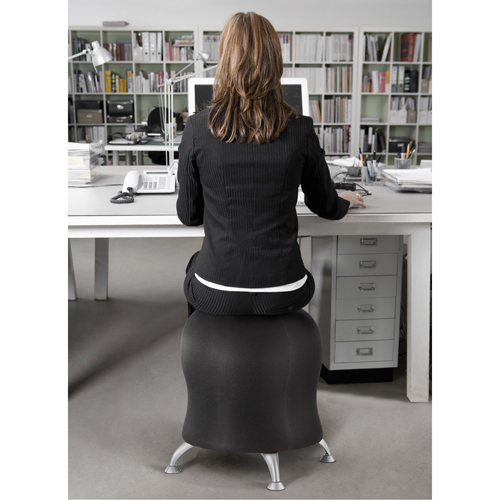 Zenergy Ball Chair, Vinyl, Black, 250 lbs. Capacity Nuna Depot Inc.