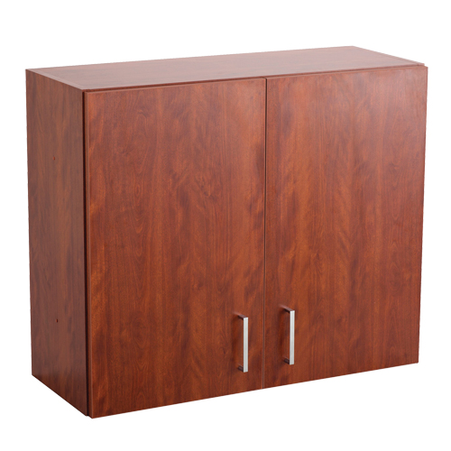 Modular Wall Cabinet, 30" H x 36" W x 15" D, 1 Shelves, Melamine, Mahogany Nuna Depot Inc.