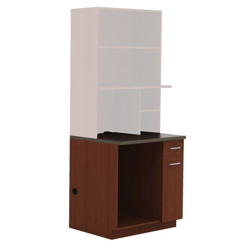 Armoire modulaire, M&eacute;lamine, 39" h x 36" la x 25" P, Acajou Nuna Depot Inc.