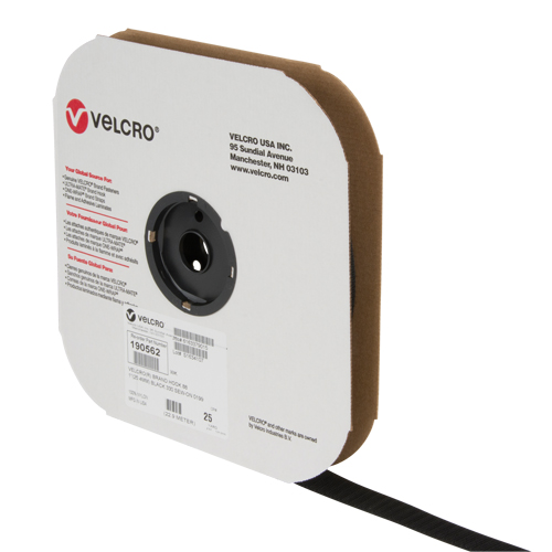 Fastener Tape, Hook, 25 yds x 1", Sew-On, Black Nuna Depot Inc.