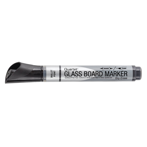 Marqueur effaçable &agrave; sec pour verre de premi&egrave;re qualit&eacute;, Noir, Pointe Ronde Nuna Depot Inc.
