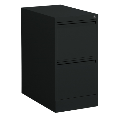 Classeur vertical, Acier, 2 tiroirs, 15-1/7" la x 25" p x 29" h, Noir Nuna Depot Inc.