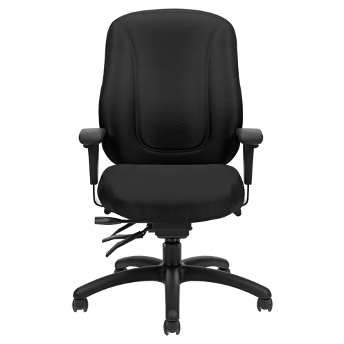 Overtime High Back Chair, Fabric, Black, 300 lbs. Capacity Nuna Depot Inc.