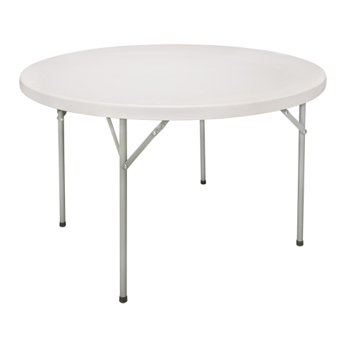 Table pliante, Ronde, 48" l x 48" la, Poly&eacute;thyl&egrave;ne, Blanc Nuna Depot Inc.