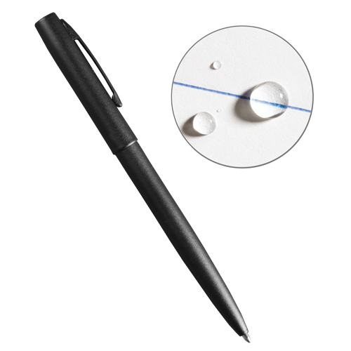 Stylo en m&eacute;tal &agrave; l'&eacute;preuve des intemp&eacute;ries, Bleu, 0,8 mm, R&eacute;tractable Nuna Depot Inc.