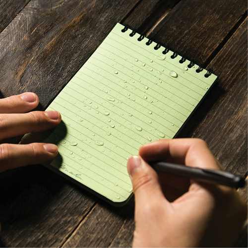 Pocket Top-Spiral Notebook, Soft Cover, Green, 100 Pages, 4" W x 6" L Nuna Depot Inc.