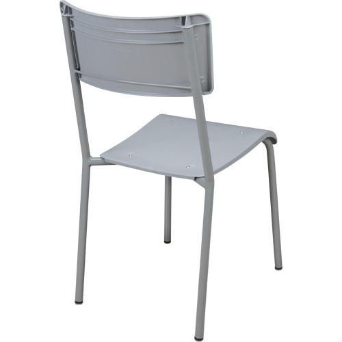 Ventura Stacking Chair, Polypropylene, 36" High, 300 lbs. Capacity, Grey Nuna Depot Inc.