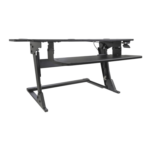 Poste de travail assis-debout Goya, Mod&egrave;le de bureau, 20" h x 42" la x 16" p, Noir Nuna Depot Inc.