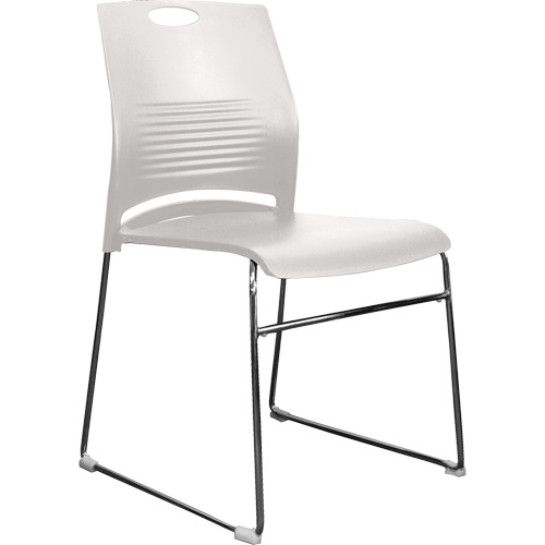 Chaises empilables s&eacute;rie Activ, Plastique, Hauteur 23", Capacit&eacute; 275 lb, Blanc Nuna Depot Inc.