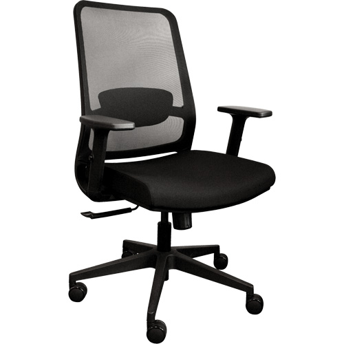 Chaise de bureau ajustable &agrave; basculement synchronis&eacute; s&eacute;rie Activ, Tissu/Mailles, Noir, Capacit&eacute; 275 lb Nuna Depot Inc.