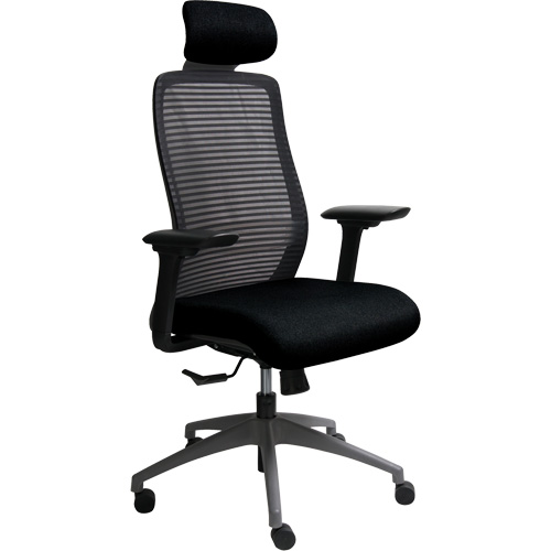 Era Series Adjustable Office Chair with Headrest, Fabric/Mesh, Black, 275 lbs. Capacity Nuna Depot Inc.