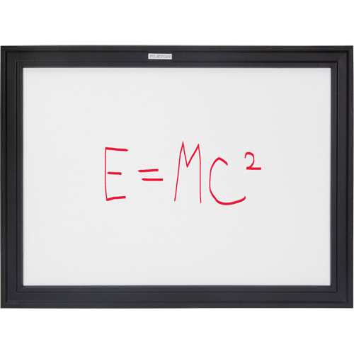 Black MDF Frame Whiteboard, Dry-Erase/Magnetic, 24" W x 18" H Nuna Depot Inc.
