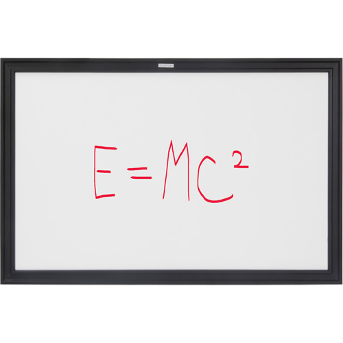 Black MDF Frame Whiteboard, Dry-Erase/Magnetic, 36" W x 24" H Nuna Depot Inc.