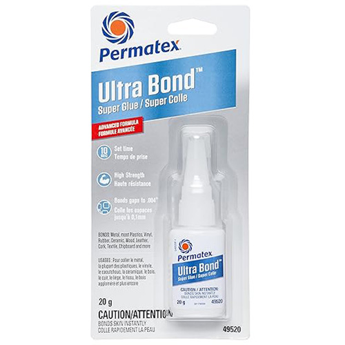 Super colle adh&eacute;sive Ultra Bond &agrave; s&eacute;chage rapide, 20 g, Bouteille, Transparent Nuna Depot Inc.