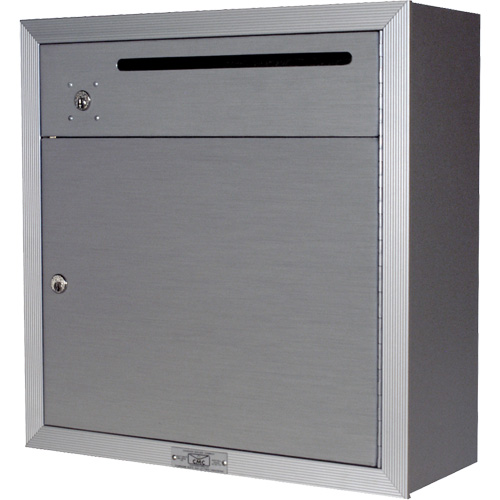 Collection Box, Surface -Mounted, 12-3/4" x 16-3/8", 2 Doors, Aluminum Nuna Depot Inc.