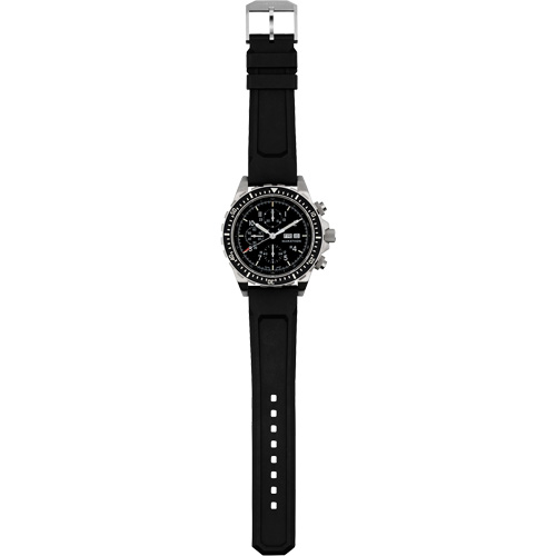 Jumbo Diver/Pilot's Automatic Chronograph Watch, Digital, Battery Operated, 46 mm, Black Nuna Depot Inc.