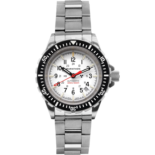 Grande montre automatique de plong&eacute;e &eacute;dition arctique GSAR avec bracelet en acier inoxydable, Num&eacute;rique, &agrave; piles, 41 mm, Argent Nuna Depot Inc.