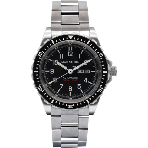 Jumbo Day/Date Automatic Watch with Stainless Steel Bracelet, Digital, Battery Operated, 46 mm, Silver Nuna Depot Inc.