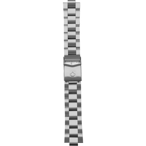 Grande montre automatique de plong&eacute;e avec feuille d'&eacute;rable gris et bracelet en acier inoxydable, Num&eacute;rique, &agrave; piles, 41 mm, Argent Nuna Depot Inc.