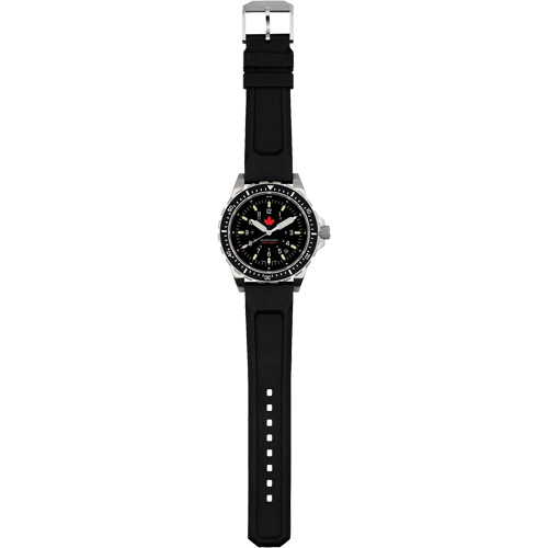 Red Maple Jumbo Diver's Quartz Watch, Digital, Battery Operated, 46 mm, Black Nuna Depot Inc.