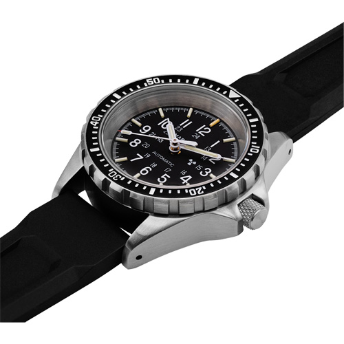 Jumbo Diver/Pilot's Automatic Chronograph Watch, Digital, Battery Operated, 46 mm, Black Nuna Depot Inc.