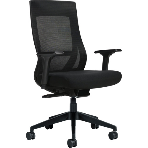 Chaise &agrave; dossier moyen avec m&eacute;canisme &agrave; basculement synchronis&eacute; &agrave; d&eacute;tection de poids , Mailles, Noir Nuna Depot Inc.