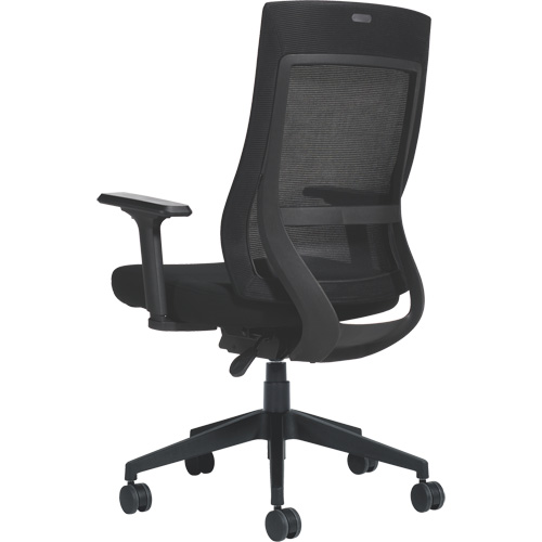 Chaise &agrave; dossier moyen avec m&eacute;canisme &agrave; basculement synchronis&eacute; &agrave; d&eacute;tection de poids , Mailles, Noir Nuna Depot Inc.