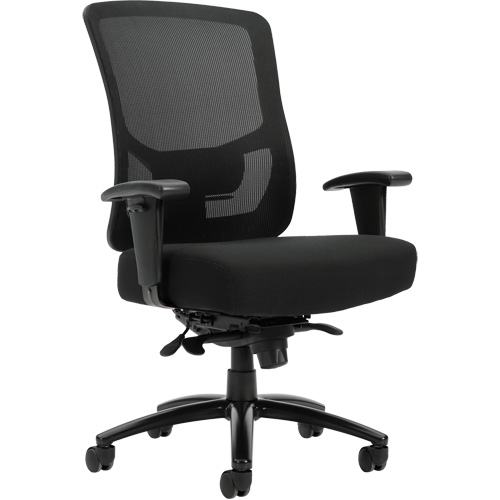 Raven 400 High-Back Heavy-Duty Synchro-Tilter, Mesh, Black, 400 lbs. Capacity Nuna Depot Inc.