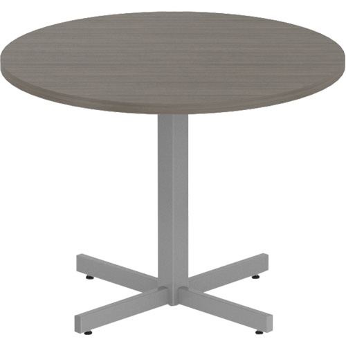 Table ronde &agrave; hauteur r&eacute;glable Newland, 36" lo x 36" la x 29" h, Dessus de 1", Stratifi&eacute;, Brun Nuna Depot Inc.