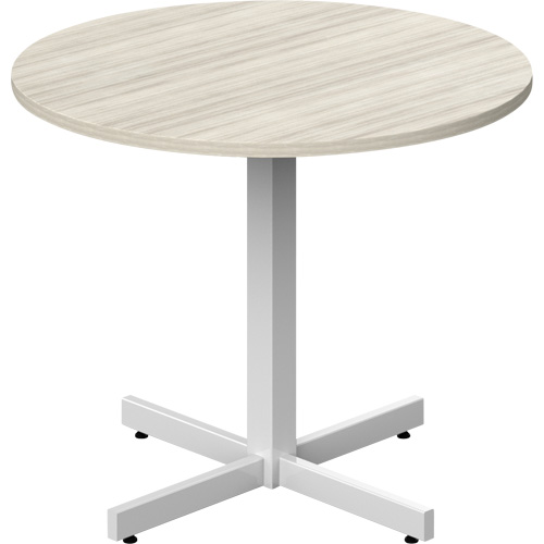 Table ronde &agrave; hauteur r&eacute;glable Newland, 36" lo x 36" la x 29" h, Dessus de 1", Stratifi&eacute;, Havane Nuna Depot Inc.