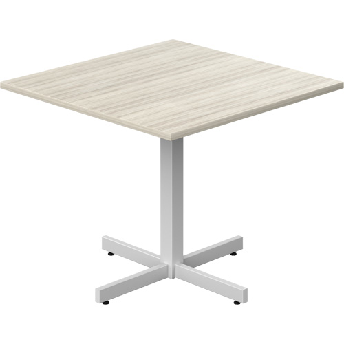 Table carr&eacute;e &agrave; hauteur r&eacute;glable Newland, 36" lo x 36" la x 29" h, Dessus de 1", Stratifi&eacute;, Havane Nuna Depot Inc.