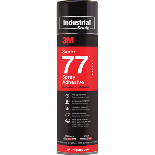 Super 77 Spray Adhesive, Clear, Aerosol Can Nuna Depot Inc.