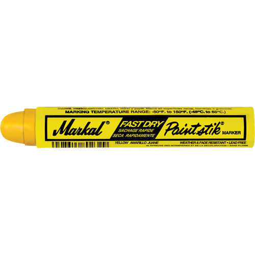Fast Dry Paintstik&reg; Paint Marker -50° to 150°F, Solid Stick, Yellow Nuna Depot Inc.