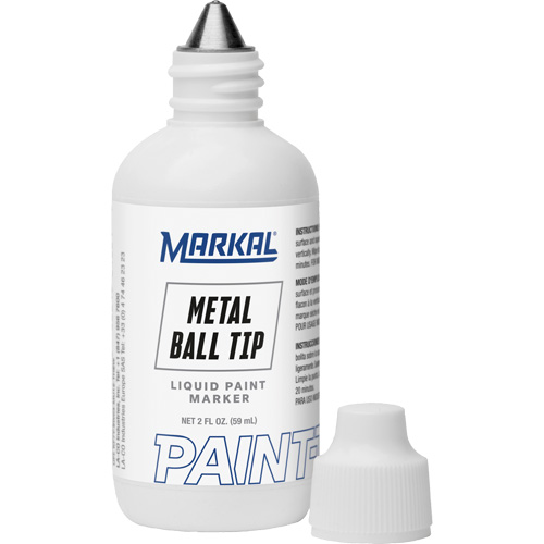 Paint-Riter&reg; Metal Ball Tip, Liquid, White Nuna Depot Inc.