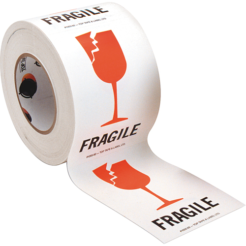 &eacute;tiquettes pour traitement sp&eacute;cial Fragile, 6" lo x 4" la, Rouge/blanc Nuna Depot Inc.