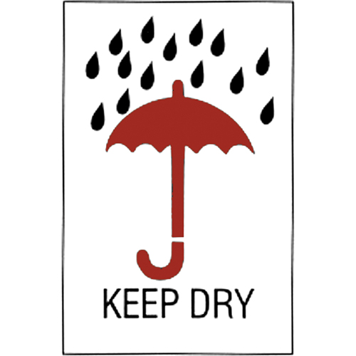 "Keep Dry" Special Handling Labels, 6" L x 4" W, Red on White Nuna Depot Inc.