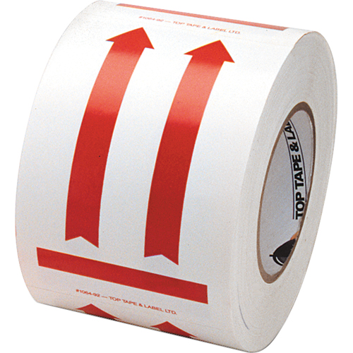This Side Up Pictogram Special Handling Labels, 6" L x 4" W, Red on White Nuna Depot Inc.