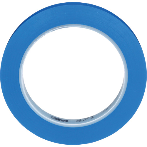 471 Vinyl Tape, 12 mm (1/2") W x 32.9 m (108') L, 5.3 mils, Blue Nuna Depot Inc.