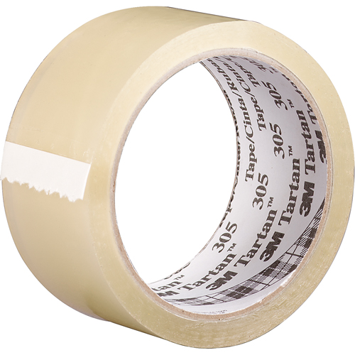 Tartan 305 Box Sealing Tape, Acrylic Adhesive, 1.6 mil, 48 mm (2") x 100 m (328') Nuna Depot Inc.