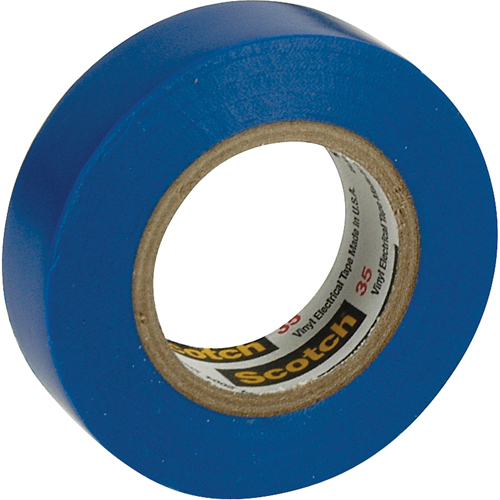 Rubans en vinyle pour codage en couleurs 35 Scotch, 12,7 mm (1/2") x 20,1 m (66'), Bleu, 7 mils Nuna Depot Inc.