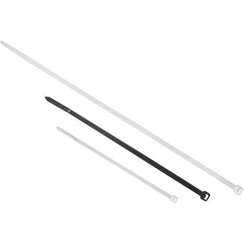 Attaches de c&acirc;bles pour entrepreneur, Longueur 24", R&eacute;sistance &agrave; la traction 175 LB, Naturel Nuna Depot Inc.