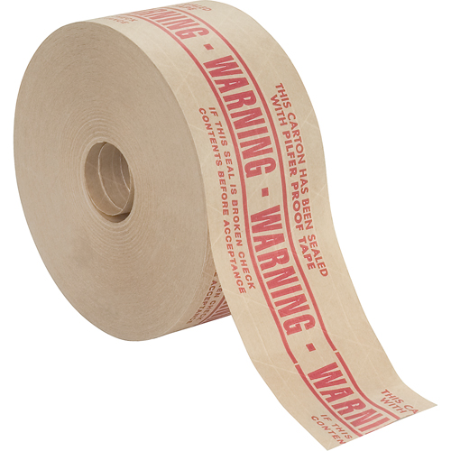 Pre-Printed Gummed Tapes, 72 mm (2-4/5") x 137 m (449.475'), Kraft Nuna Depot Inc.
