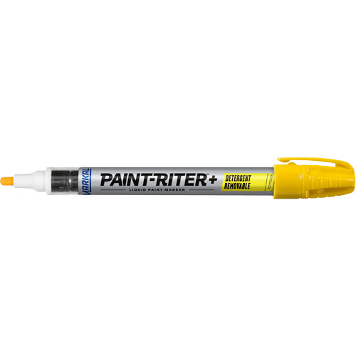 Paint-Riter&reg;+ Detergent Removable Paint Marker, Liquid, Yellow Nuna Depot Inc.