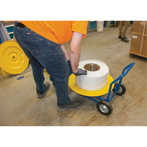 Distributeur de feuillards, Feuillard Polyester/Acier/Polypropyl&egrave;ne, Dia de noyau 16"/8", largeur de rouleau 3"/8"/6" Nuna Depot Inc.