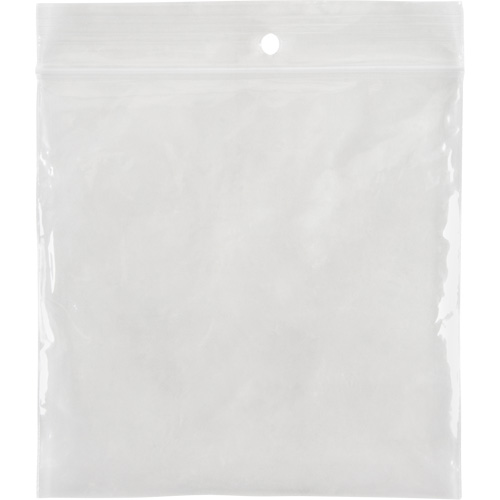 Sacs en poly, Refermable, 4" x 4", 4 mils Nuna Depot Inc.