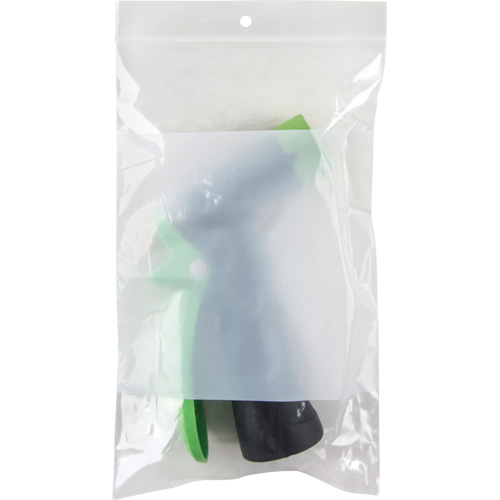 White Block Poly Bags, Reclosable, 8" x 5", 2 mils Nuna Depot Inc.