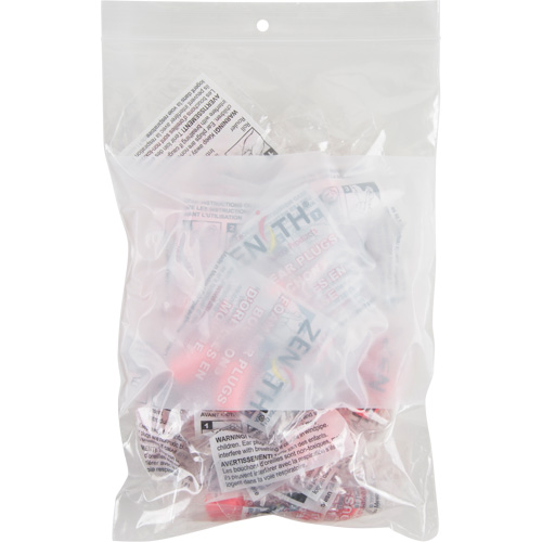 White Block Poly Bags, Reclosable, 9" x 6", 2 mils Nuna Depot Inc.