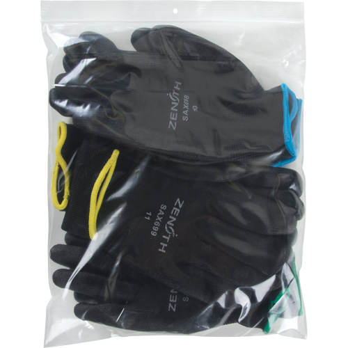 Poly Bags, Reclosable, 12" x 10", 2 mils Nuna Depot Inc.